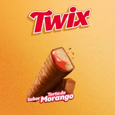 Chocolate Twix Sabor Torta de Morango 40g