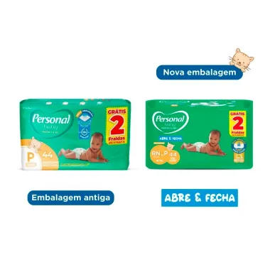 Fralda Personal Baby Protect & Sec Tamanho P 44 Fraldas Descart&aacute;veis