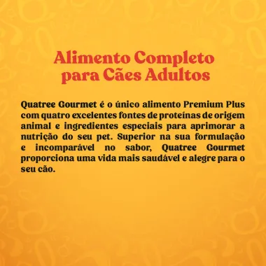 Ração Quatree Gourmet para Cães Raças Pequenas 10.1kg