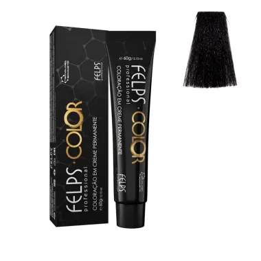 Coloração em Creme Permanente Felps Color 4.0 Castanho Base 60g