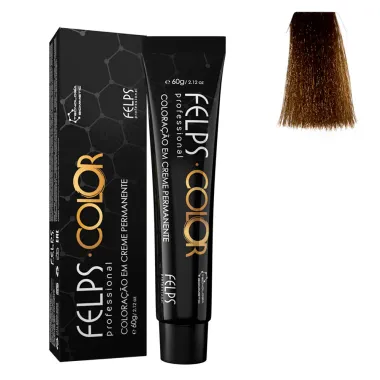 Coloração em Creme Permanente Felps Color 6.77 Marron Chocolate Intenso 60g