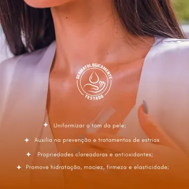 Creme Desodorante Corporal Rosa Mosqueta Bellaphytus para Todo Tipo de Pele 100ml