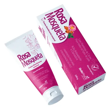Creme Desodorante Corporal Rosa Mosqueta Bellaphytus para Todo Tipo de Pele 100ml