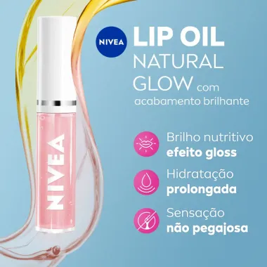 Lip Oil Labial Natural Glow Nivea 5,5ml