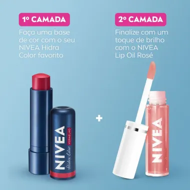 Lip Oil Labial Rosé Nivea 5,5ml