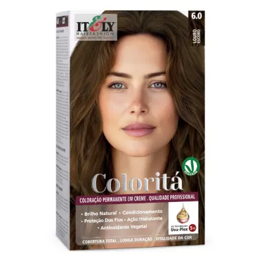 Coloração Itely Coloritá em Creme Cor Louro Escuro 6.0