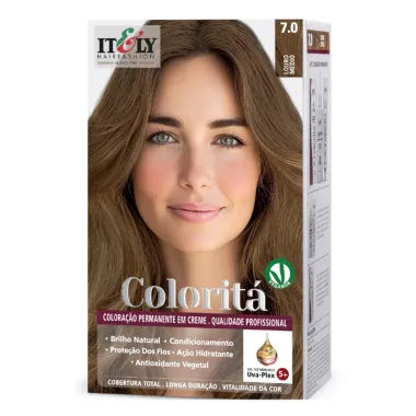Coloração Itely Coloritá em Creme Cor Louro Médio 7.0