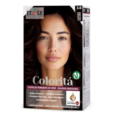 Coloração Itely Coloritá em Creme Cor Castanho Escuro 3.0