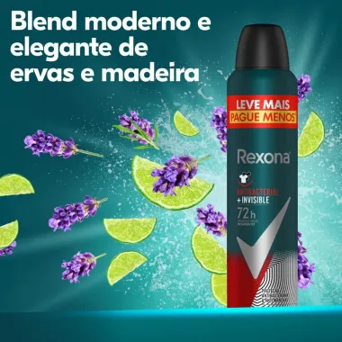 Desodorante Rexona Antibacterial Protection Men Aerosol Antitranspirante 72h 250ml Leve Mais Pague Menos