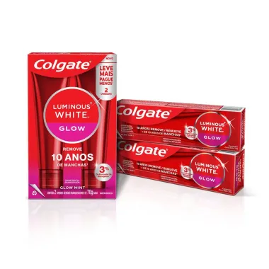 Creme Dental Colgate Luminous White Glow com 2 Unidades de 70g cada