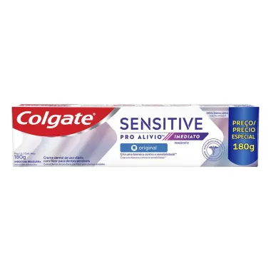 Creme Dental Colgate Sensitive PRO Alívio Imediato Original 180g