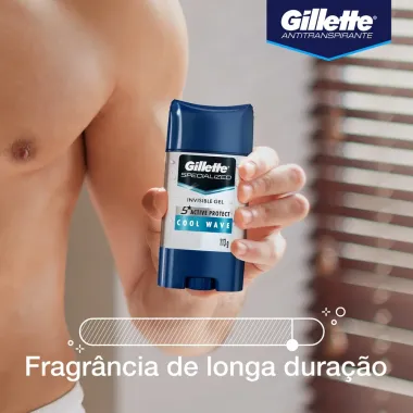 Desodorante Gillette Especialized Invisible Gel Cool Wave Antitranspirante Stick 113g
