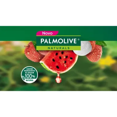Sabonete em Barra Palmolive Naturals Hidratação Refrescante Melancia & Lichia com 6 Unidade de 85g cada