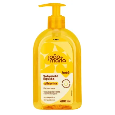 Sabonete L&iacute;quido Beb&ecirc; Jo&atilde;o e Maria Glicerina 400ml