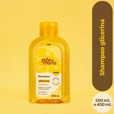 Shampoo Beb&ecirc; Jo&atilde;o e Maria Glicerina 200ml