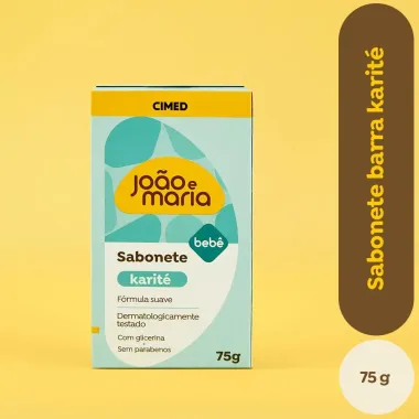 Sabonete em Barra Glicerina Cimed Beb&ecirc; Jo&atilde;o e Maria Karit&eacute; 75g