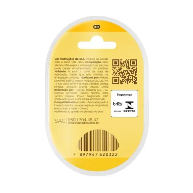 Bico de Mamadeira Cimed Jo&atilde;o e Maria Fluxo Lento 0+ Meses 1 Unidade