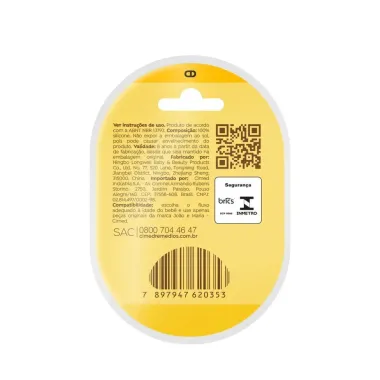 Bico de Mamadeira Cimed  Jo&atilde;o e Maria Fluxo Vari&aacute;vel 0 a 6+ Meses 1 Unidade