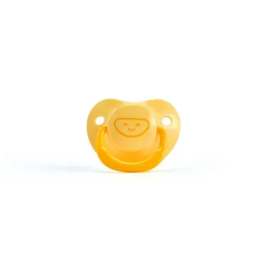 Chupeta Cimed Jo&atilde;o e Maria 6+ Meses Tamanho 2 com Capa Protetora Amarela 1 Unidade