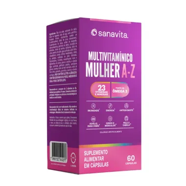 Multivitamínico Sanavita Mulher A-Z com 60 Cápsulas
