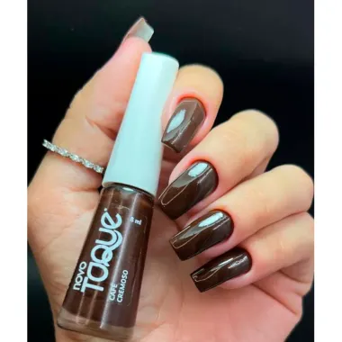 Esmalte Novo Toque Cremoso Cor Café 8ml