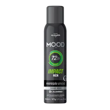 Desodorante Mood Impact Men Aerosol Antitranspirante 0% Alumínio 72h 150ml