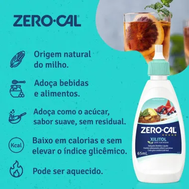 Adoçante Zero Cal Xilitol com Sucralose 65ml