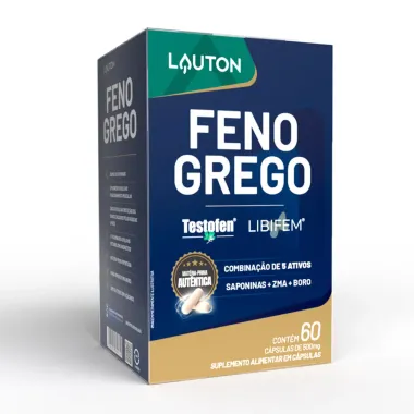 Feno Grego Lauton com 60 C&aacute;psulas