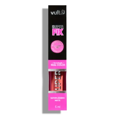 Batom Líquido Matte Vult Super Fix Cor Castanho Natural 5ml