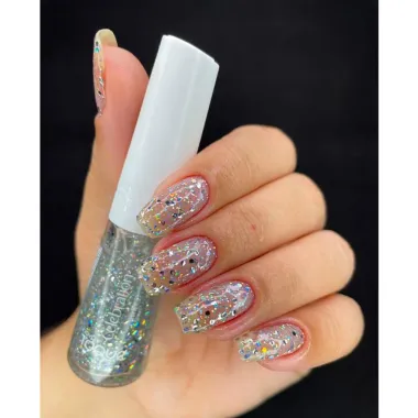 Esmalte Novo Toque Celebration Glitter Cor Shine 8ml