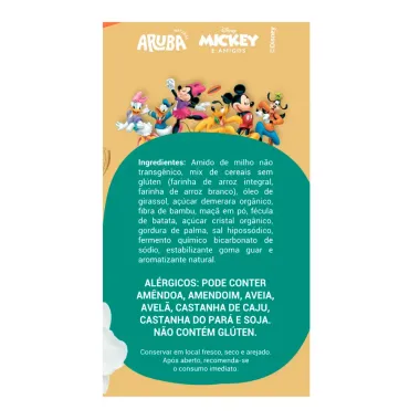 Biscoito Aruba Kids Disney Sabor Baunilha Vegano 30g