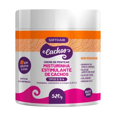 Creme de Pentear  Soft Hair Misturinha Estimulante de Cachos 2 em 1 520g