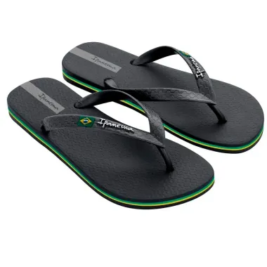 Chinelo Ipanema Brasil Preto Tamanho 43/44 1 Par