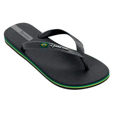 Chinelo Ipanema Brasil Preto Tamanho 43/44 1 Par
