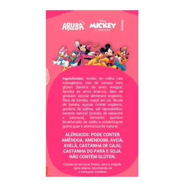 Biscoito Aruba Kids Disney Sabor Morango Vegano 30g