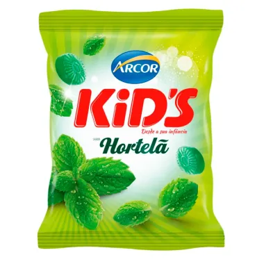 Bala Arcor Kid’s Sabor Hortelã 100g