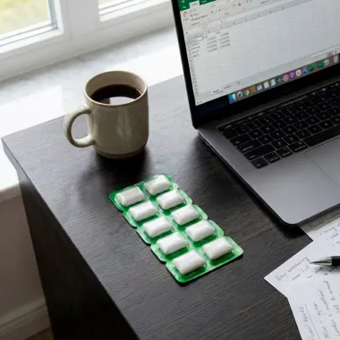 Chiclete Flics Sabor Hortel&atilde; 17g