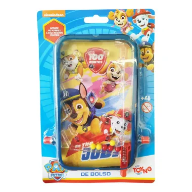 Pinball de Bolso Patrulha Canina Toyng  4+ Anos 1 Unidade