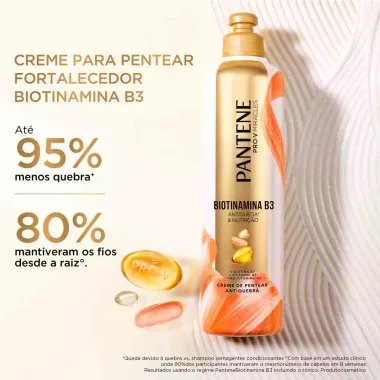 Creme para Pentear Pantene Pro-V Miracles Biotinamida B3 Antiqueda e Nutrição 240g