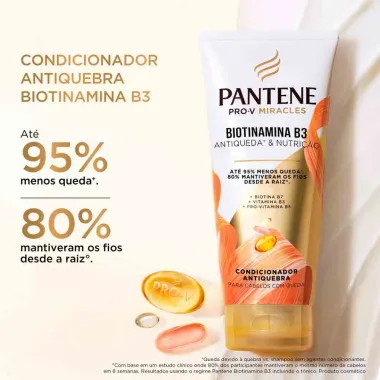Condicionador Pantene Pro-V Miracles Biotinamida B3 Antiqueda e Nutrição 150ml