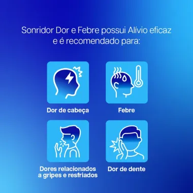 Sonridor 750mg Dor e Febre com 20 Comprimidos