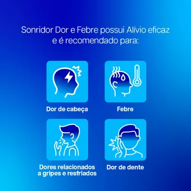 Sonridor 750mg Dor e Febre com 10 Comprimidos