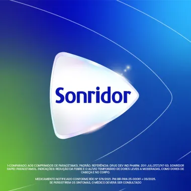 Sonridor Rapid 500mg Dor de Cabe&ccedil;a com 4 Comprimidos Revestidos