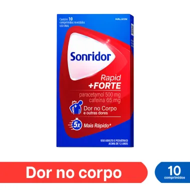 Sonridor Rapid + Forte Dor no Corpo com 10 Comprimidos Revestidos