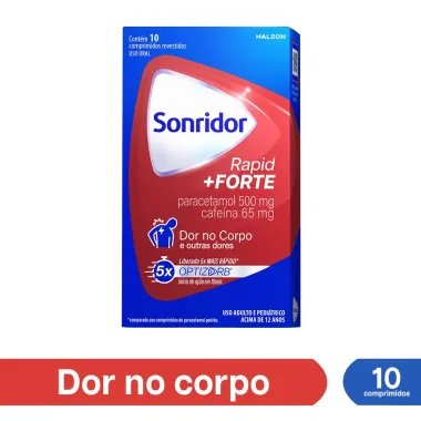Sonridor Rapid + Forte Dor no Corpo com 10 Comprimidos Revestidos