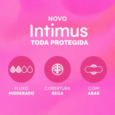 Absorvente Intimus Tripla Prote&ccedil;&atilde;o com Abas Seca 42 Unidades Leve Mais Por Menos