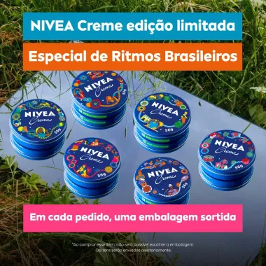 Creme Hidratante Nivea Ritmos Brasileiros Lata Sortidas 1 Unidade 56g