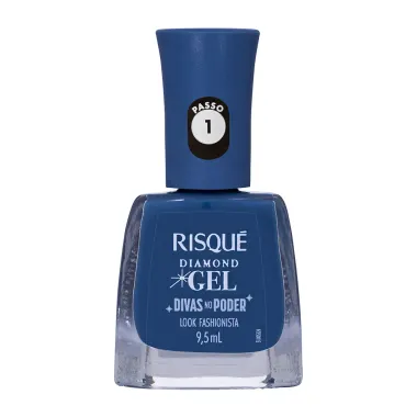Esmalte Risqué Diamond Gel Divas No Poder Cor Look Fashionista 9,5ml