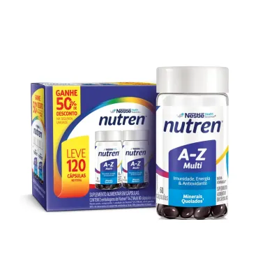 Suplemento Alimentar Nutren A-Z Multivitam&iacute;nico 120 C&aacute;psulas