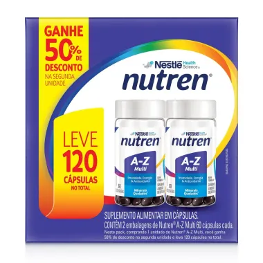 Suplemento Alimentar Nutren A-Z Multivitam&iacute;nico 120 C&aacute;psulas